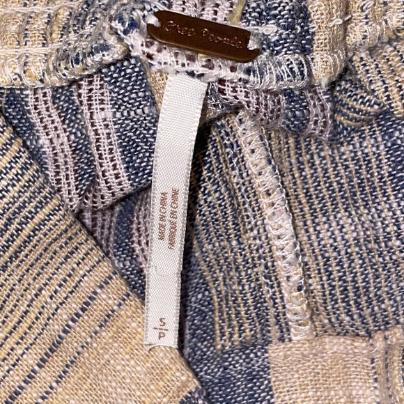 EUC Free People Moonlight Pull On Pants Smocked High Waist Size Small - Picture 4 of 8